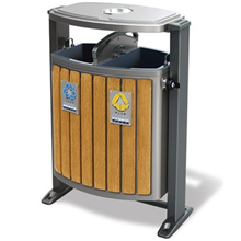 環衛鋼木垃圾桶